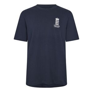 Castore Mens England Cricket Regular T-Shirt / Navy